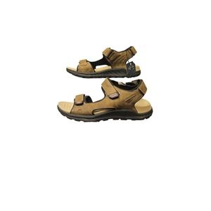 St Johns Bay Huron Mens Tan Sport Sandals Adjustable Straps Size 12M NEW